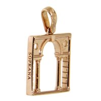 Vicenza - Piazzetta Palladio 2 - Anhänger Loving Palladio  2D in Rosègold 04R SERLIANA - 04R SERLIANA